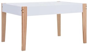 Τραπέζι Καρέκλες Παιδικά Σετ 3Τεμ Μαύρο/Λευκό Επιφάνεια Κιμωλία - Λευκό