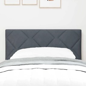 vidaXL LED κεφαλάρι Σκούρο Γκρι 80 cm Βελούδο