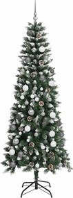 vidaXL Τεχνητό Χριστουγεννιάτικο Δέντρο με 300 LED Πράσινο 210 cm