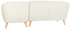 Γωνιακός Καναπές DKD Home Decor Κρεμ ξύλο καουτσούκ 226 x 144 x 84 cm