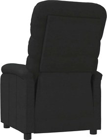 vidaXL Πολυθρόνα Ανακλινόμενη Μαύρη Υφασμάτινη