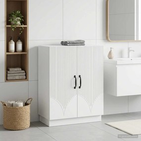vidaXL Ντουλάπι Αποθήκευσης Μπάνιου HOORN Λευκό 59,5 x 31 x 77 εκ.