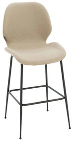 Σκαμπό Μπαρ Impel 029-000188 46x51x99cm Beige-Black