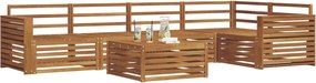 vidaXL Σειρά Καναπέ Εξωτερικού 6 pcs Φυσικό