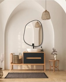Stewehome Ασύμμετρος καθρέφτης τοίχου από γυαλί 75x55 cm