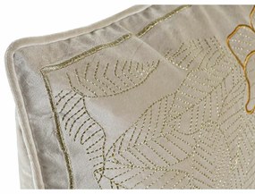 Μαξιλάρι DKD Home Decor Χρυσό 45 x 10 x 45 cm Blomster