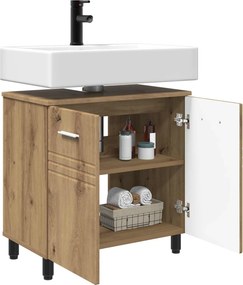 vidaXL Έπιπλο μπάνιου Artisan Δρυς 60 x 35 x 60 εκ. Επεξεργασμένο Ξύλο