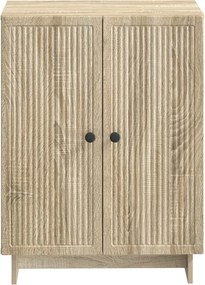 vidaXL Ντουλάπι Αποθήκευσης Μπάνιου EDE Sonoma Δρυς 59,5 x 31 x 80 εκ