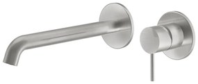 La Torre ELLE 316 inox Brushed Μπαταρία Νιπτήρος εντοιχισμού 2 οπών 35032-111