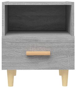 vidaXL Κομοδίνο Γκρι Sonoma 40 x 35 x 47 εκ.