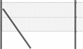 vidaXL Στύλος Περιφράξεων Γκρι 10 x 0,6 μ (25 x 25 mm δίχτυ)