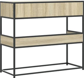 vidaXL Τραπέζι Κονσόλα Sonoma Δρυς 90x35x80 εκ. Επεξεργασμένο Ξύλο