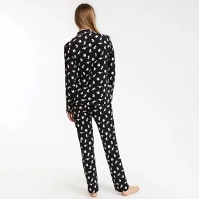 Βαμβακερή πιτζάμα με μοτίβο γάτες