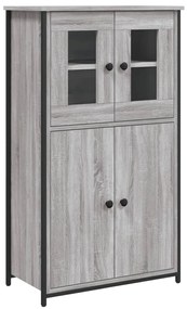 vidaXL Ντουλάπι Γκρι Sonoma 62x32x106,5 εκ. από Επεξεργασμένο Ξύλο