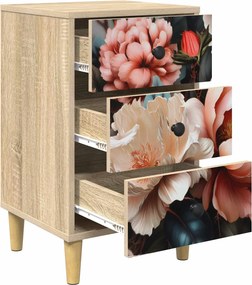 vidaXL Κομοδίνο BORNE 2 τμχ. Sonoma Δρυς 36 x 33 x 60 εκ