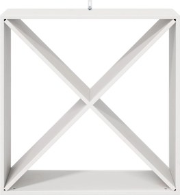 vidaXL Ράφι Κρασιού 2 pcs Λευκό 62 x 25 x 62 cm Στερεά ξυλεία πεύκου
