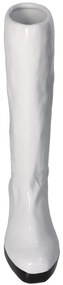 Βάζο Μπότα Λευκό Κεραμικό 18.7x8.3x34.5cm