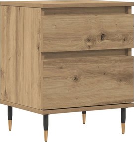 vidaXL Κομοδίνο τεχνίτης Δρυς 40x35x50 εκ. από Επεξεργασμένο Ξύλο