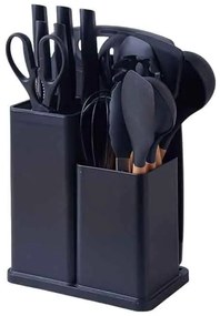 Πλήρες Σετ Κουζινικών 19 τεμαχίων με Θήκη - Complete 19-Piece Kitchen Set with Case