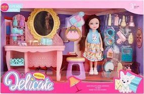Σετ κούκλα με αξεσουάρ ομορφιάς - 862-15 - 917353