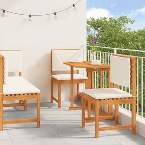 vidaXL 5 Τεμαχίων Σετ Τραπεζαρίας Κήπου Μασίφ Ξύλο Ακακίας