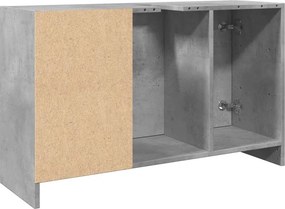 vidaXL Ντουλάπι Νιπτήρα Γκρι Σκυρ. 90x29x55 εκ. Επεξεργασμένο Ξύλο