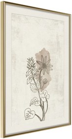 Αφίσα - Life of Plants - 40x60 - Χρυσό - Με πασπαρτού