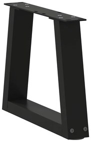 vidaXL Πόδια Τραπεζιού Σαλονιού Σχήματος V 2 τεμ. Μαύρο 30x(30-31,3) εκ. Ατσάλι