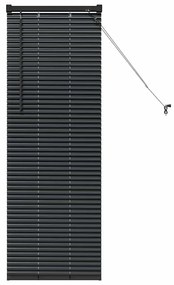 vidaXL Ρολό Παραθύρου με κουρτίνες Μαύρο Αλουμίνιο