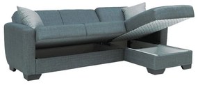 Γωνιακός Καναπές - Κρεβάτι New Dolce Fylliana Γκρί 240x146x85εκ. 240x146x85 εκ.