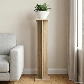 vidaXL Βάση φυτών Sonoma Δρυς 25 x 25,5 x 100,5 εκ. Επεξεργασμένο Ξύλο