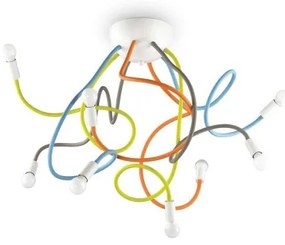 Φωτιστικό Οροφής Multiflex πολύχρωμο Ideal Lux-159010-Πολύχρωμο 159010