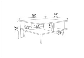Coffee Table Akya - Walnut, Black Walnut
Black