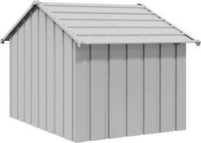 vidaXL Σπιτάκι σκύλου με οροφή 83x130x85 cm Γαλβανισμένος χάλυβας