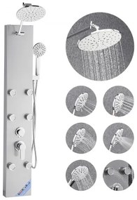 VEVOR Shower Panel Tower System Stainless Steel Column Rainfall Head Massage Jet