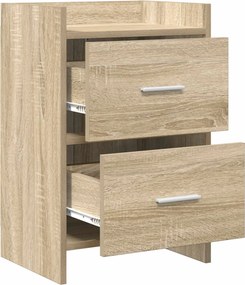 vidaXL Κομοδίνα Sonoma Δρυς 40 x 30 x 60 cm Επεξεργασμένο Ξύλο