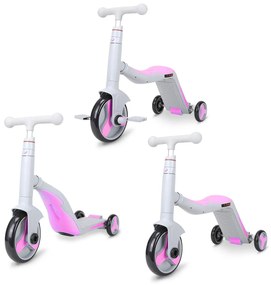 Πατίνι Scooter G&amp;C 3 Σε 1 Γκρι/Ροζ HD868