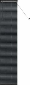 vidaXL Βενετσιάνικες Ρόδες Μαύρο 220 x 45 εκ Αλουμίνιο