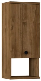 Ντουλάπι μπάνιου επιτοίχιο Mis Megapap χρώμα καρυδί 30x21,8x71εκ.