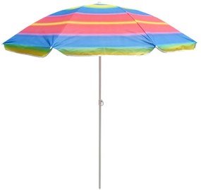 Ομπρέλα παραλίας Muhler U5037 651449, 180x180 cm, Χωρίς βάση, Βραχίονας σπασίματος, 8 πλευρές, Ποικιλία