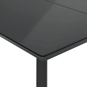 vidaXL Σετ Τραπεζαρίας Κήπου 5 τεμ. Γκρι Συνθ. Ρατάν με Μαξιλάρια