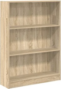 vidaXL Βιβλιοθήκη Sonoma Δρυς 80x24x109 εκ. από Επεξεργασμένο Ξύλο