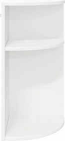 vidaXL End Table Λευκό 29,6 x 29,6 x 60 εκ Επεξεργασμένο ξύλο