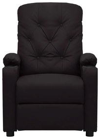 vidaXL Πολυθρόνα Μασάζ Μαύρη από Συνθετικό Δέρμα