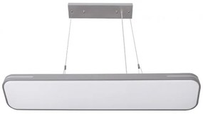 Κρεμαστό Φωτιστικό Οροφής LED 50W 3000Κ 19x90 Lumen 21-9050600 Ασημί