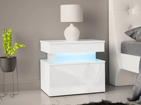 Κομοδίνο Glossa 1S με LED-Leuko Gualistero