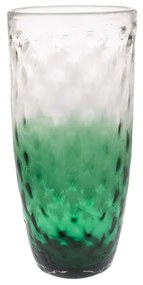 Βάζο Γυάλινο Διάφανο-Πράσινο iliadis Φ22x50εκ. 85021