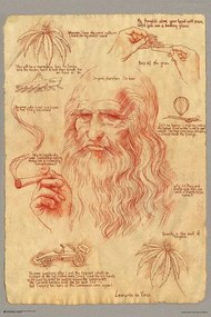 Αφίσα Leonardo Smoking Pot, Leonardo Da Vinci