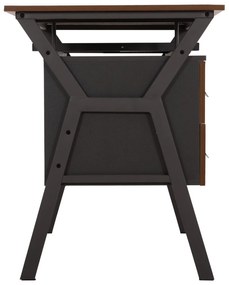 ΓΡΑΦΕΙΟ ΚΑΡΥΔΙ-ΓΚΡΙ ΜΕ ΜΑΤ ΓΚΡΙ ΣΚΕΛΕΤΟ  120X60X76εκ.