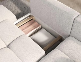 Γωνιακός Καναπές Vitalo-Λευκό-Δεξιά